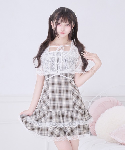 Pal elfy（パルエルフィー）の「ウエストクロスリボンカーディガン（Tシャツ/カットソー・レディース・ブラック/オフホワイト/ブラック系その他・フリー）」の5枚目の写真