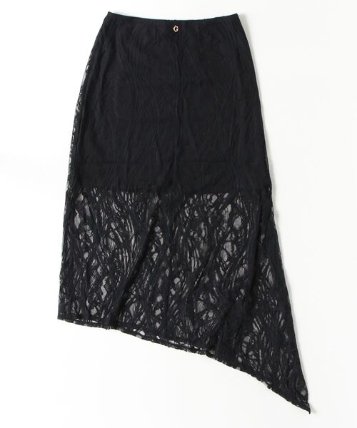 Guess(ゲス)の「EVELYN Asymmetric Midi Skirt スカート(スカート・レディース・ブラック・SMALL/MEDIUM/X-SMALL)」の3枚目の写真