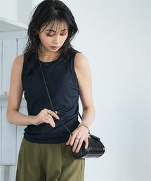 nissen | 【水陸両用】カップ付アメスリリブタンクトップ&ショートパンツ(吸汗速乾・UVカット)<大きいサイズ有>(セットアップ)