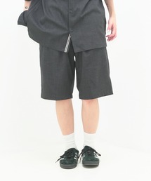 【NATURAL STORY/ナチュラルストーリー】【涼しく快適!リネンタッチ】 ストレッチショートパンツ 夏服 リネンライク 清涼感