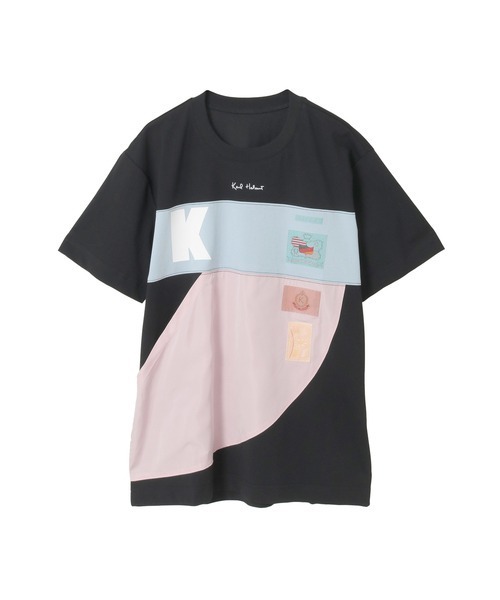 KARL HELMUT(カールヘルム)の「ロゴプリントポリエステルタフタ使いカットソー(Tシャツ/カットソー・メンズ・ネイビー/キナリ/ブラック/ホワイト・LARGE/MEDIUM)」の4枚目の写真