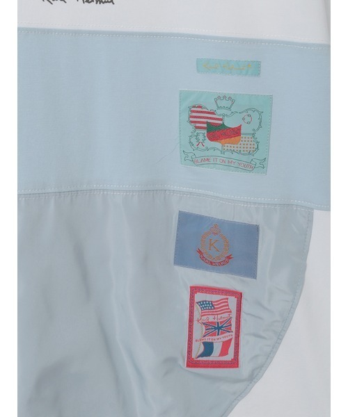 KARL HELMUT(カールヘルム)の「ロゴプリントポリエステルタフタ使いカットソー(Tシャツ/カットソー・メンズ・ネイビー/キナリ/ブラック/ホワイト・LARGE/MEDIUM)」の11枚目の写真