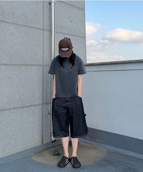 REBRENNER(リブレンナー)の「ベーシックピグメントクロップ半袖Tシャツチャコール(Tシャツ/カットソー・メンズ・その他・MEDIUM/LARGE/X-LARGE)」の9枚目の写真
