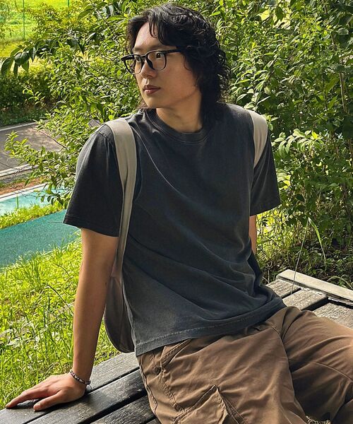 REBRENNER(リブレンナー)の「ベーシックピグメントクロップ半袖Tシャツチャコール(Tシャツ/カットソー・メンズ・その他・MEDIUM/LARGE/X-LARGE)」の8枚目の写真