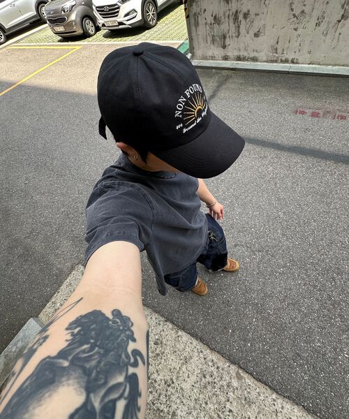 REBRENNER(リブレンナー)の「ベーシックピグメントクロップ半袖Tシャツチャコール(Tシャツ/カットソー・メンズ・その他・MEDIUM/LARGE/X-LARGE)」の6枚目の写真