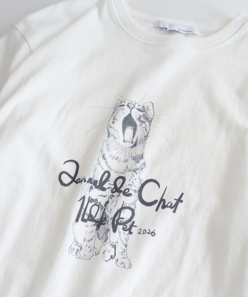 あくびCAT クルーネックTEE | NOMBRE IMPAIR