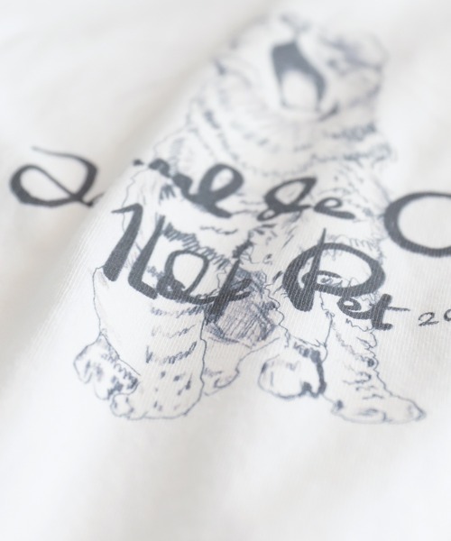 Blanc Bleu Minuit（ブランブルーミニュイ）の「あくびCAT　クルーネックTEE（Tシャツ/カットソー・レディース・ホワイト・FREE）」の9枚目の写真
