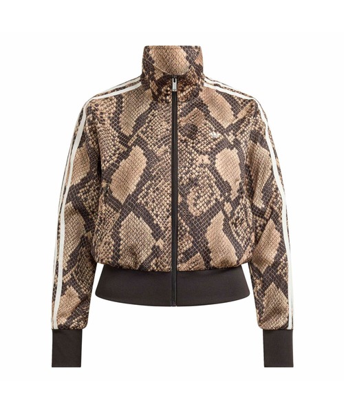 adidas(アディダス)の「adidas SNAKE PRINT SATIN FIREBIRD TRACK TOP / アディダス スネーク プリント サテン ファイヤーバード トラックトップ(ジャージ・レディース・ベージュ・L/M/S)」の3枚目の写真
