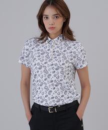 【St ANDREWS】【吸水速乾】ケルトリーフプリント半袖シャツ (WOMENS)