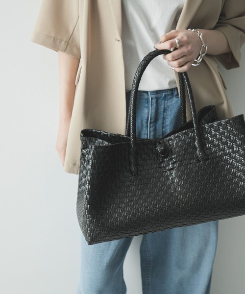 URBAN RESEARCH(アーバンリサーチ)の「HANDICRAFT SAIGON LARGE TOTE(トートバッグ・レディース・ブラック・-)」の4枚目の写真