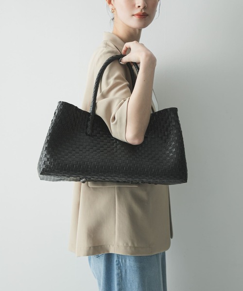 URBAN RESEARCH(アーバンリサーチ)の「HANDICRAFT SAIGON LARGE TOTE(トートバッグ・レディース・ブラック・-)」の7枚目の写真