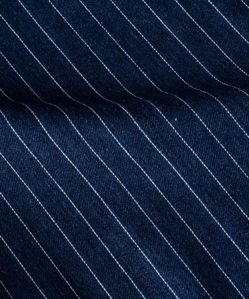 ADAMASTE(アダマスト)の「Hickory Stripe Wide Curve Denim Pants - ヒッコリーストライプワイドカーブデニムパンツ(デニムパンツ・メンズ・ブラック/ネイビー・MEDIUM/LARGE)」の16枚目の写真