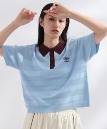 ◆【umbro／アンブロ】メッシュボーダー配色ポロニット