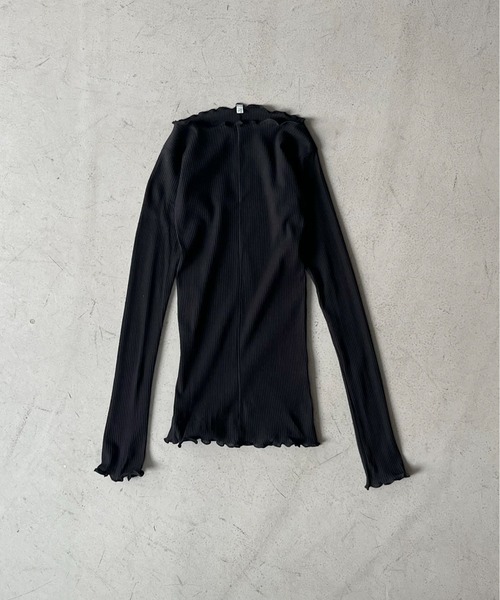 O(オー)の「Baserange Pama long sleeve(Tシャツ/カットソー・レディース・ブラック/オフホワイト・SMALL)」の14枚目の写真