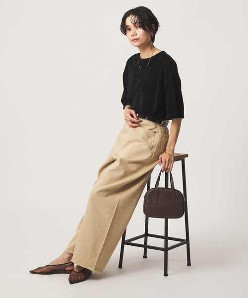 green label relaxing(グリーンレーベルリラクシング)の「シアーフロッキー ショートスリーブ Tシャツ(Tシャツ/カットソー・レディース・ライラック/グレー/ブラック/ダークブラウン・FREE)」の20枚目の写真