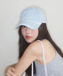 ASON（アズオン）の「DENIM PATCH BALL CAP / LIGHT BLUE（キャップ）」