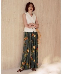 DoCLASSE（ ドゥクラッセ）の「UVスラブ・セミワイドパンツ/柄 63cm（その他パンツ）」