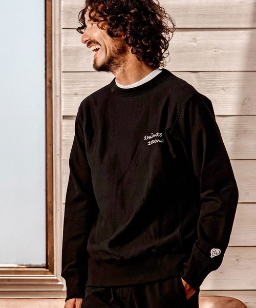 1minute 1second(ワンミニットワンセカンド)の「msw1899-12oz brushed back cursive embroidery pullover プルオーバー(1M26A270)(スウェット・メンズ・ネイビー/ブラック/ホワイト・M/L/XL/S)」の19枚目の写真