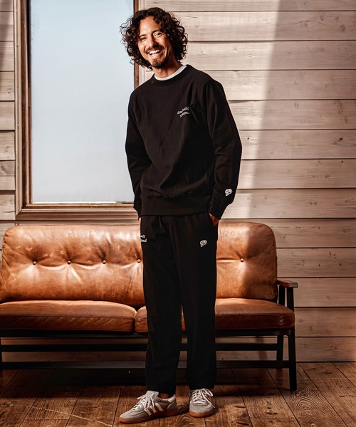 1minute 1second(ワンミニットワンセカンド)の「msw1899-12oz brushed back cursive embroidery pullover プルオーバー(1M26A270)(スウェット・メンズ・ネイビー/ブラック/ホワイト・M/L/XL/S)」の20枚目の写真