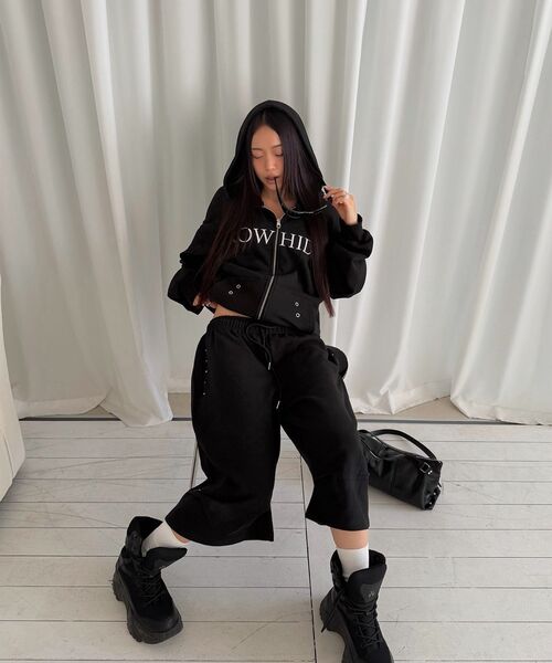 GROWHIDE（グロウハイド）の「ボルデュスタッズホルターネックスリーブレス_ライトグレー（Tシャツ/カットソー・レディース・ライトグレー・FREE）」の8枚目の写真