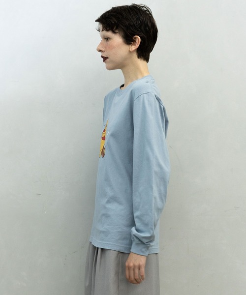 MARECHAL TERRE(マルシャルテル)の「POOH×MARECHAL TERRE ロングスリーブTシャツ(Tシャツ/カットソー・レディース・グレー/ブラック/オフホワイト/サックスブルー・MEDIUM)」の19枚目の写真
