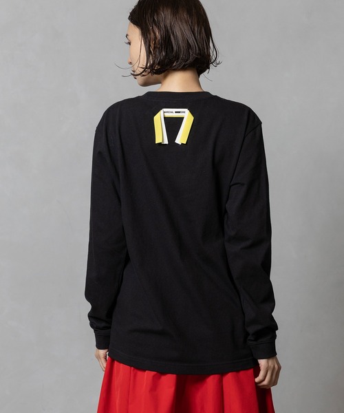 MARECHAL TERRE(マルシャルテル)の「POOH×MARECHAL TERRE ロングスリーブTシャツ(Tシャツ/カットソー・レディース・グレー/ブラック/オフホワイト/サックスブルー・MEDIUM)」の7枚目の写真