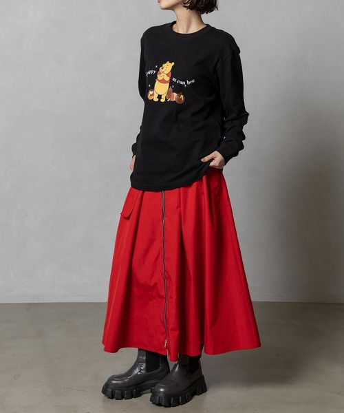 MARECHAL TERRE(マルシャルテル)の「POOH×MARECHAL TERRE ロングスリーブTシャツ(Tシャツ/カットソー・レディース・グレー/ブラック/オフホワイト/サックスブルー・MEDIUM)」の9枚目の写真