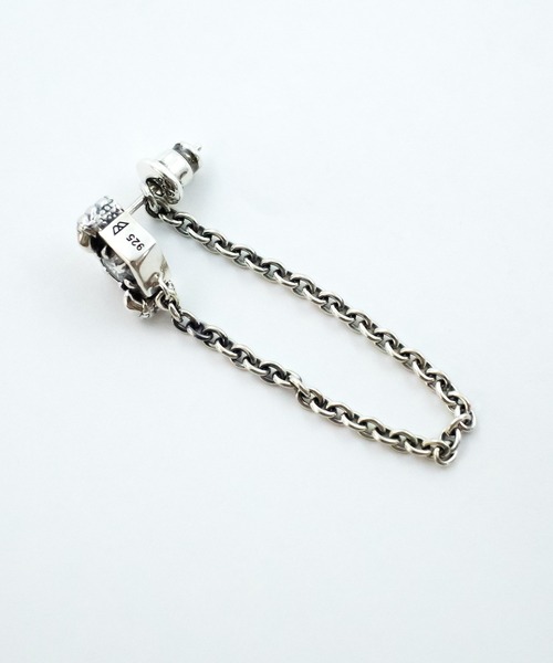 bizarre(ビザール)の「Bizarre ビザール インペリアルタロンダブルチェーンピアス(SILVER)(ピアス(片耳用)・レディース・ブルー/クリア・FREE)」の4枚目の写真