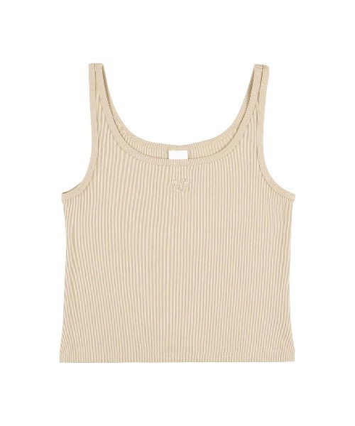 ALEXIA STAM(アリシアスタン)の「Embroidered Logo Ribbed Tank Top /ロゴ刺繍タンクトップ(Tシャツ/カットソー・レディース・ベージュ/カーキ/パープル/ピンク・M/S)」の20枚目の写真