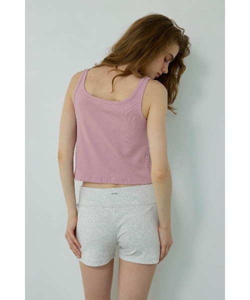 ALEXIA STAM(アリシアスタン)の「Embroidered Logo Ribbed Tank Top /ロゴ刺繍タンクトップ(Tシャツ/カットソー・レディース・ベージュ/カーキ/パープル/ピンク・M/S)」の19枚目の写真