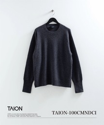 【TAION（タイオン）】〈メンズ〉シティ クルーネック カシミヤセーター