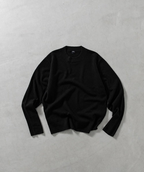 TAION(タイオン)の「【TAION(タイオン)】〈メンズ〉シティ クルーネック カシミヤセーター(ニット/セーター・メンズ・チャコールグレー/ブラック・M/L/S/XL)」の19枚目の写真