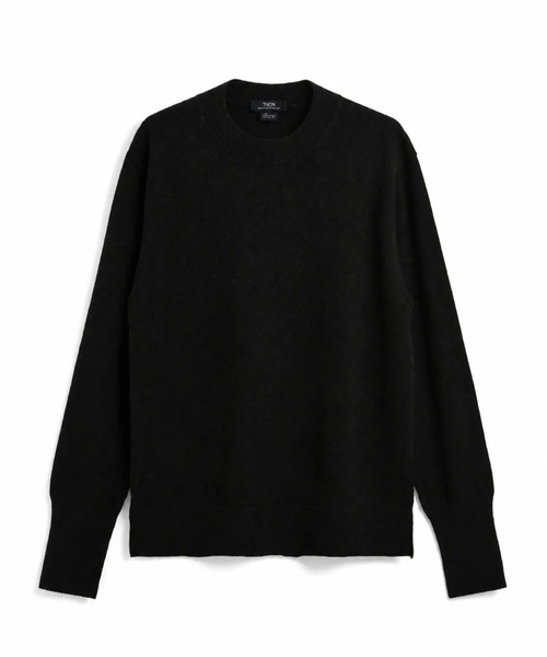 TAION(タイオン)の「【TAION(タイオン)】〈メンズ〉シティ クルーネック カシミヤセーター(ニット/セーター・メンズ・チャコールグレー/ブラック・M/L/S/XL)」の8枚目の写真