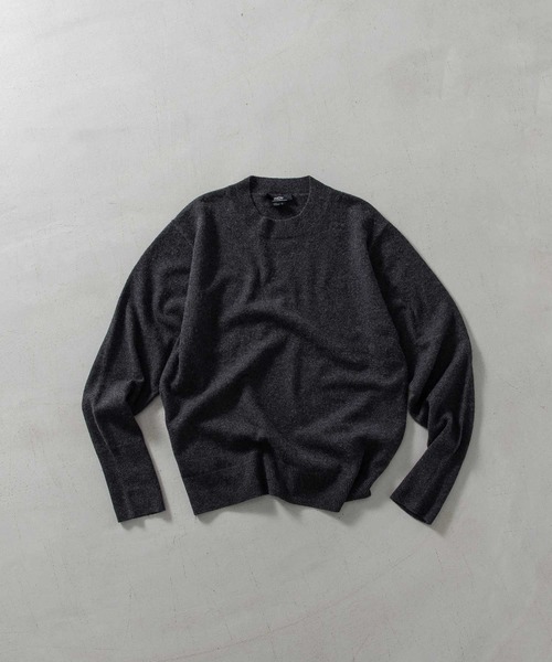 TAION(タイオン)の「【TAION(タイオン)】〈メンズ〉シティ クルーネック カシミヤセーター(ニット/セーター・メンズ・チャコールグレー/ブラック・M/L/S/XL)」の18枚目の写真