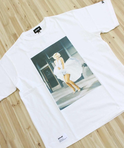 Schott(ショット)の「MARILYN MONROE PHOTO T-SHIRT(Tシャツ/カットソー・メンズ・チャコールグレー/ホワイト・L/XXL/XL/M)」の5枚目の写真