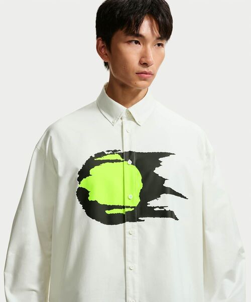 NIKE(ナイキ)の「ナイキ クラブ ルールズ メンズ ロングスリーブ オックスフォード トップス / Nike Club Rules Men's Long-Sleeve Oxford Top IU0799-121 Summit White(シャツ/ブラウス・メンズ・アイボリー・XL/S/M/L/2XL)」の8枚目の写真