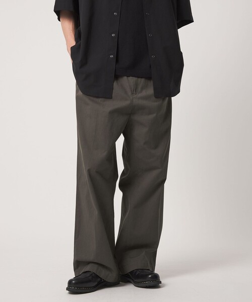 CITEN（シテン）の「＜CITEN＞イージーワイドストレートパンツ（スラックス・メンズ・イエロー/ライトグレー/ダークグレー・L/S/M）」の3枚目の写真