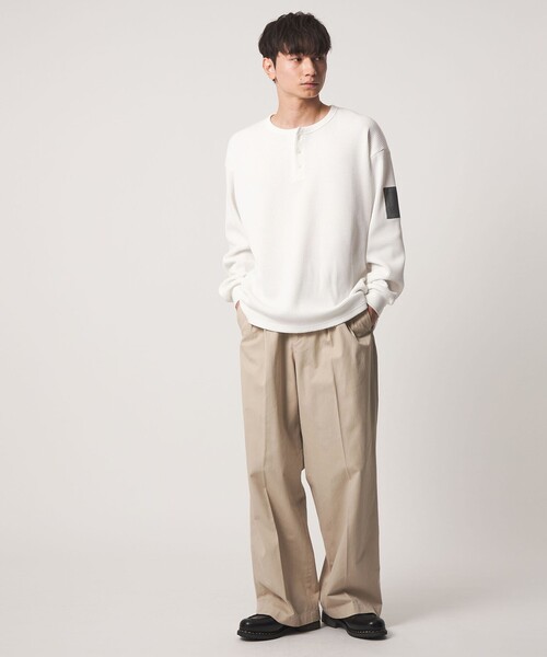 CITEN（シテン）の「＜CITEN＞イージーワイドストレートパンツ（スラックス・メンズ・イエロー/ライトグレー/ダークグレー・L/S/M）」の18枚目の写真