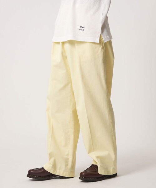 CITEN（シテン）の「＜CITEN＞イージーワイドストレートパンツ（スラックス・メンズ・イエロー/ライトグレー/ダークグレー・L/S/M）」の19枚目の写真