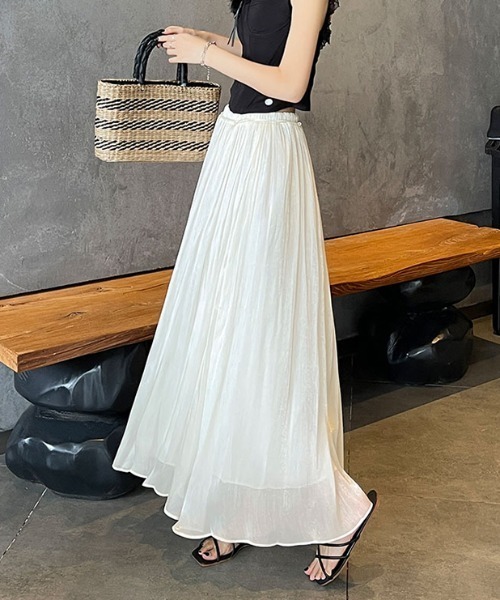 FLINEA(フリネア)の「Aラインスカート(スカート・レディース・ブラック/グリーン/ホワイト/ピンク・FREE)」の21枚目の写真