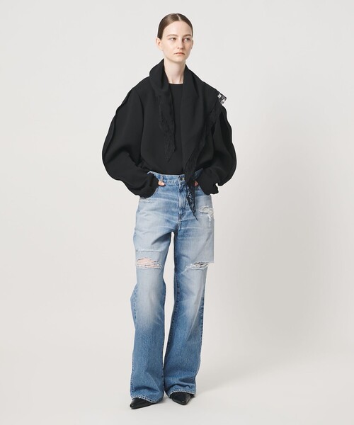 AEWEN MATOPH(イウエン マトフ)の「<AEWEN MATOPH>クラッシュデニムパンツ(デニムパンツ・レディース・ライトブルー・38/36/34)」の3枚目の写真