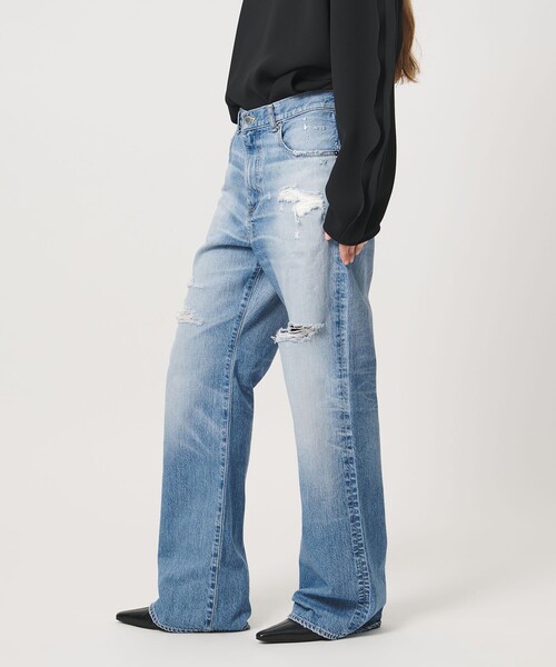 AEWEN MATOPH(イウエン マトフ)の「<AEWEN MATOPH>クラッシュデニムパンツ(デニムパンツ・レディース・ライトブルー・38/36/34)」の6枚目の写真