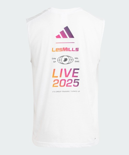 adidas（アディダス）の「LesMills Event Tank Tokyo / アディダス adidas（タンクトップ・メンズ・ホワイト・3XL/LARGE/MEDIUM/SMALL/XX-LARGE/X-LARGE/X-SMALL）」の2枚目の写真