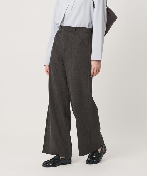 BEAUTY&YOUTH UNITED ARROWS（ビューティーアンドユースユナイテッドアローズ）の「【WEB限定 Wardrobe DAILY MINIMAL】メランジ ステッチワイドパンツ ウォッシャブル（その他パンツ・レディース・モカ/ダークグレー・M/S/XS/L）」の18枚目の写真