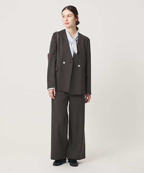 BEAUTY&YOUTH UNITED ARROWS（ビューティーアンドユースユナイテッドアローズ）の「【WEB限定 Wardrobe DAILY MINIMAL】メランジ ステッチワイドパンツ ウォッシャブル（その他パンツ・レディース・モカ/ダークグレー・M/S/XS/L）」の20枚目の写真