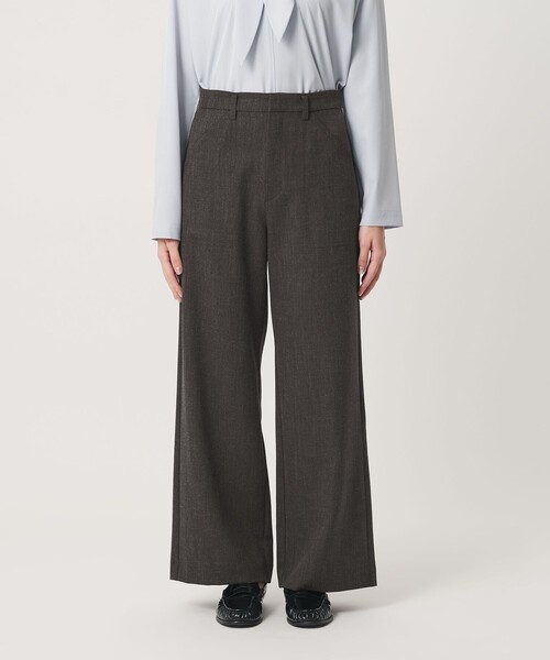 BEAUTY&YOUTH UNITED ARROWS（ビューティーアンドユースユナイテッドアローズ）の「【WEB限定 Wardrobe DAILY MINIMAL】メランジ ステッチワイドパンツ ウォッシャブル（その他パンツ・レディース・モカ/ダークグレー・M/S/XS/L）」の21枚目の写真