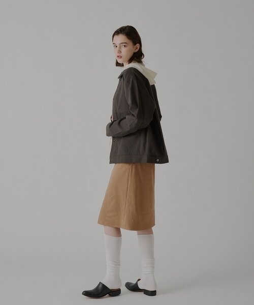 WHIMSIC（ウィムジック）の「【UNISEX】ライトウェイトクロス TYPE-2 ジャケット（テーラードジャケット・メンズ・ブラウン/ベージュ・FREE）」の8枚目の写真