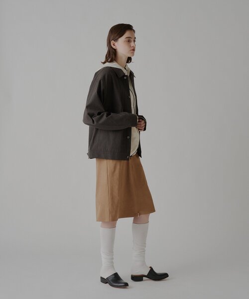 WHIMSIC（ウィムジック）の「【UNISEX】ライトウェイトクロス TYPE-2 ジャケット（テーラードジャケット・メンズ・ブラウン/ベージュ・FREE）」の9枚目の写真