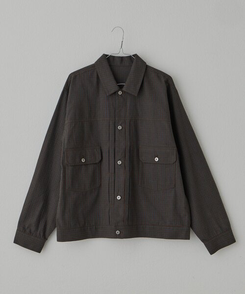 WHIMSIC（ウィムジック）の「【UNISEX】ライトウェイトクロス TYPE-2 ジャケット（テーラードジャケット・メンズ・ブラウン/ベージュ・FREE）」の14枚目の写真