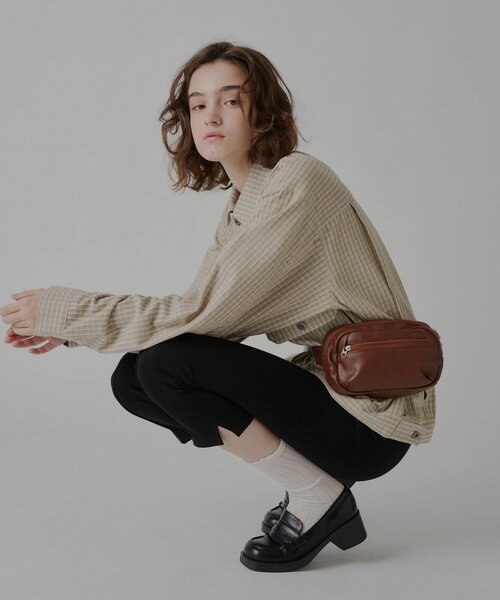 WHIMSIC（ウィムジック）の「【UNISEX】ライトウェイトクロス TYPE-2 ジャケット（テーラードジャケット・メンズ・ブラウン/ベージュ・FREE）」の17枚目の写真